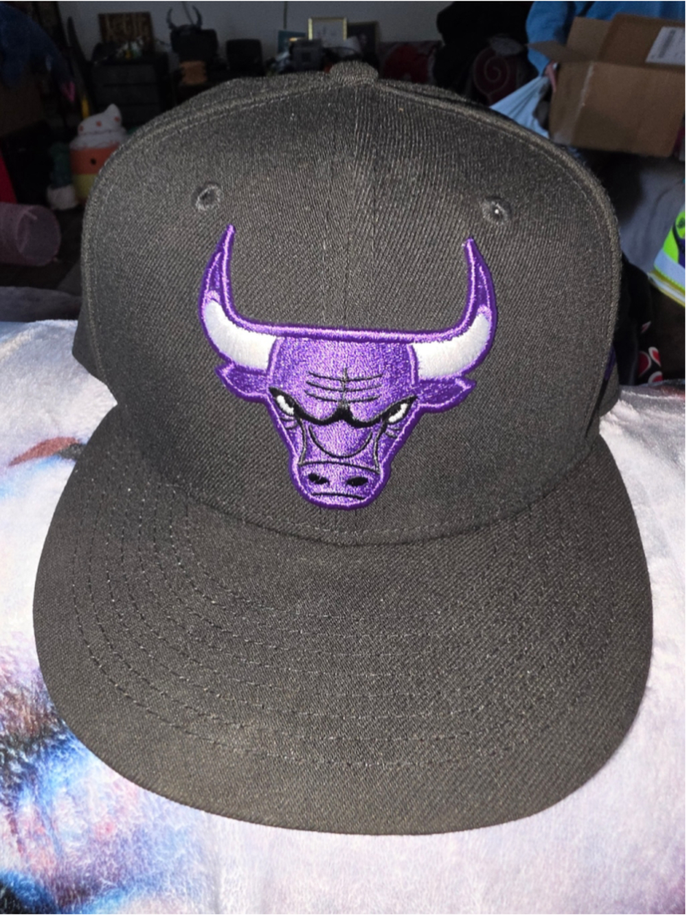 Chicago Bulls New Era 9FIFTY Snapback Hat Black Purple NBA New w/ Tags